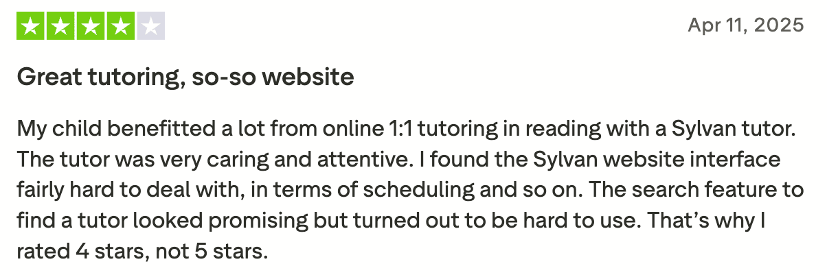Score Summary & What Parents Are Saying