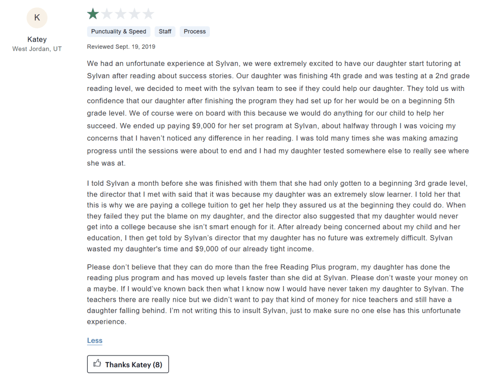 Is Sylvan Learning worth the money? Overall effectiveness