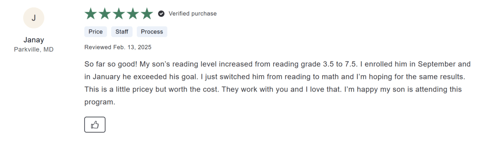 Sylvan Learning Center cost