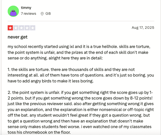 IXL reviews complaints: You’re not alone