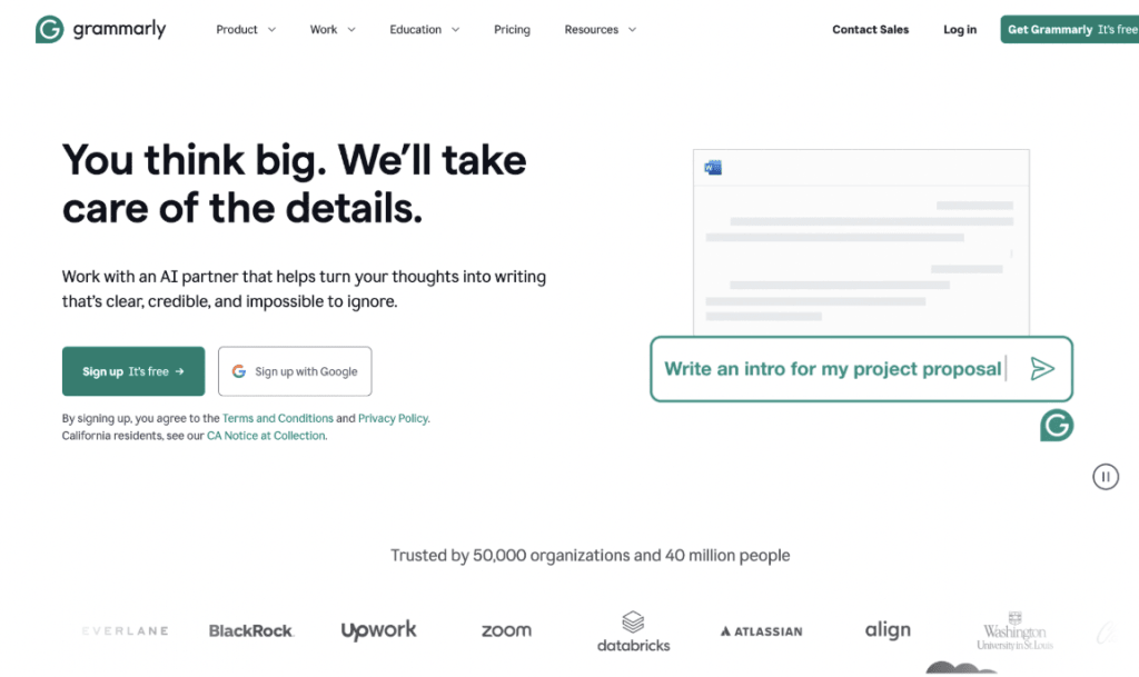 #3 ELA website: Grammarly 