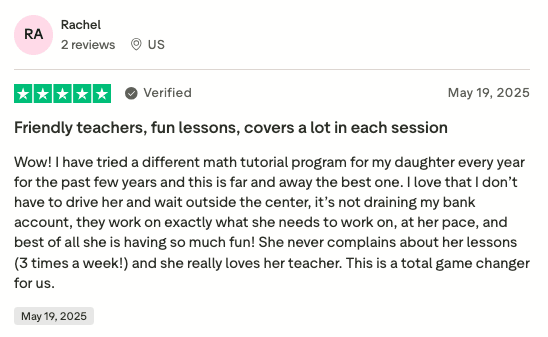 Brighterly math and reading reviews