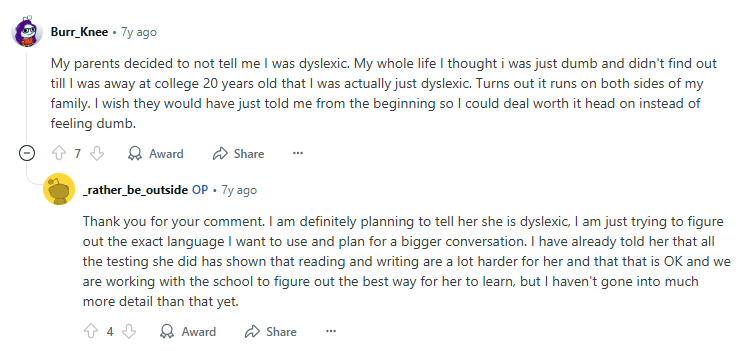 Teach dyslexic child to read by encouraging positive motivation