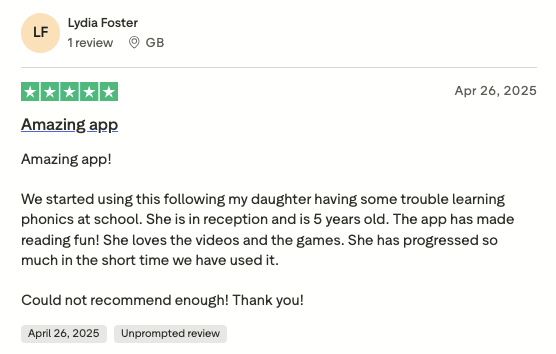 Positive reviews on Reading Eggs: What users love?