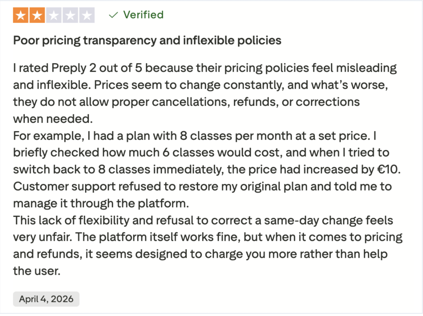 What Users Say About Preply Pricing