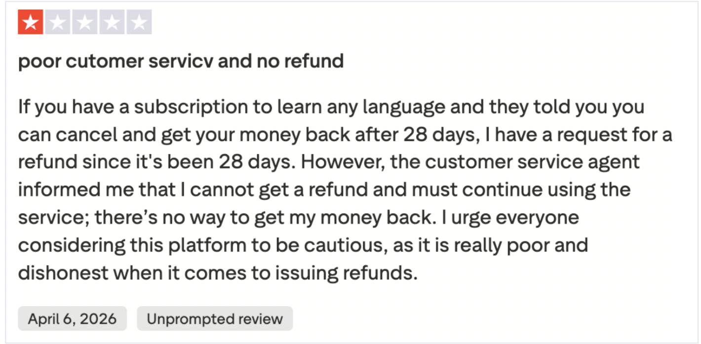 Preply Customer Service Reviews