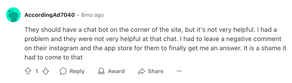 Reviews of Preply: Customer service ratings