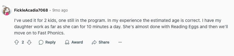 Reading Eggs review: Effectiveness of the app