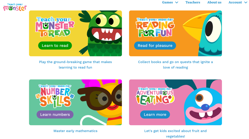 #1 Teach Your Monster to Read is a fun pick among apps that help with reading