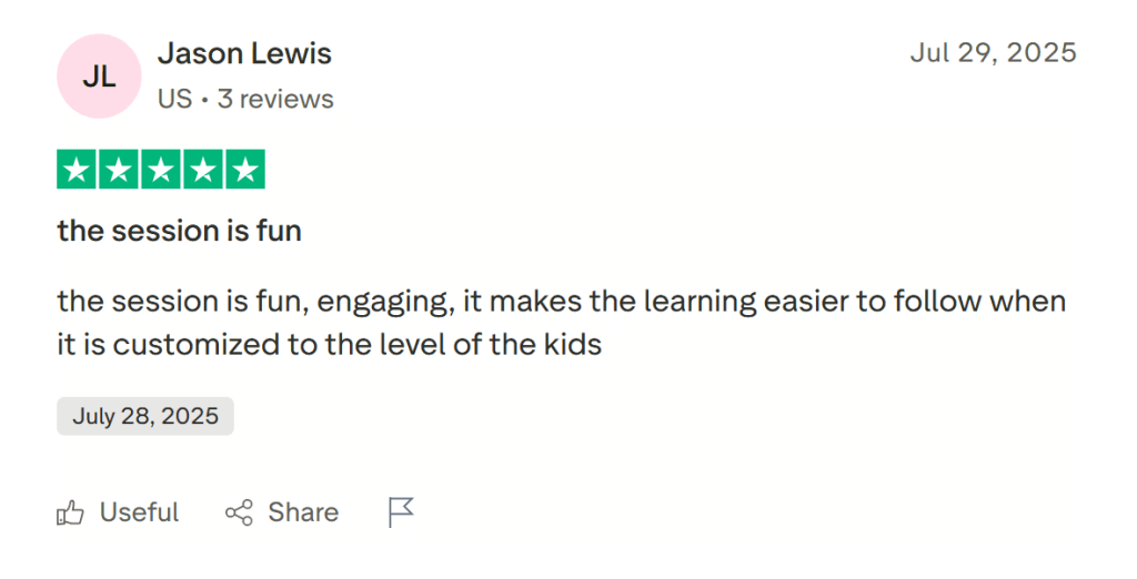 Brighterly reviews by parents