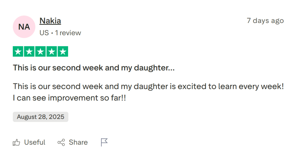 Brighterly reviews by parents