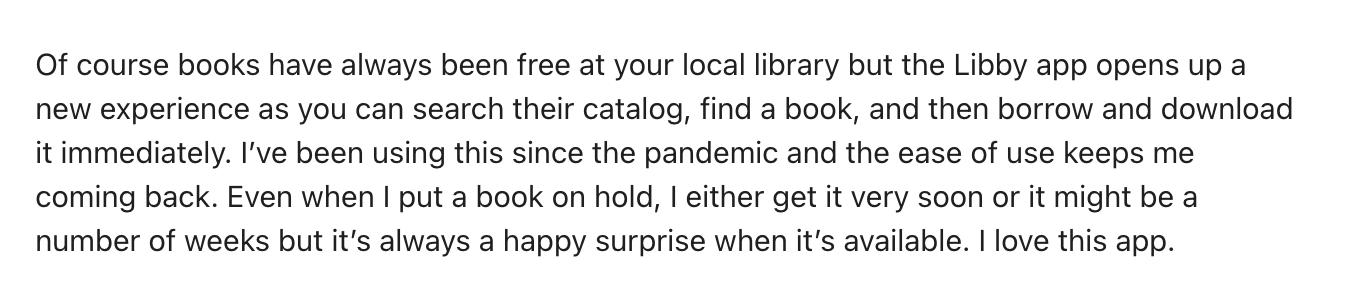 What Users Think of Libby