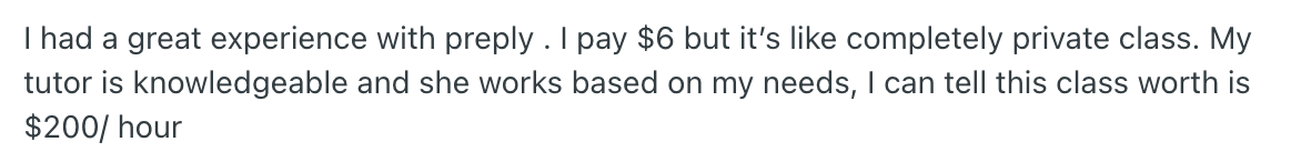 Preply Tutor Reviews: Pricing