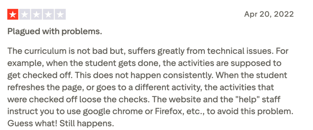 Time4Learning review: How good is its user interface?