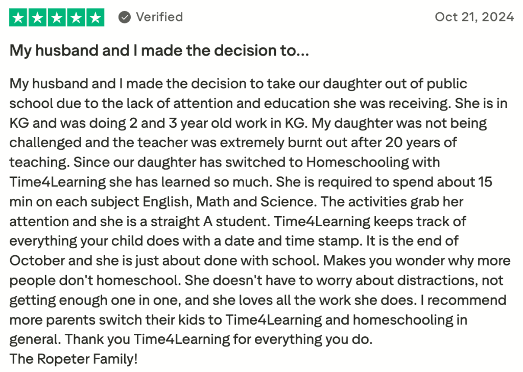 Time4Learning reviews Reddit and Trustpilot evaluating its approach