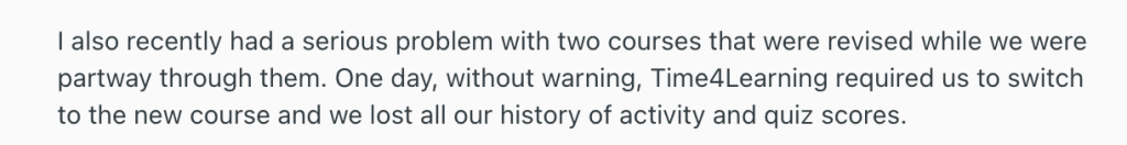 Time4Learning reviews: Customer support quality