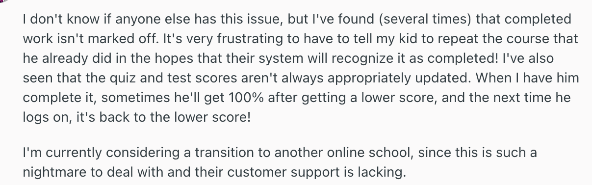 What users love about Time4Learning: