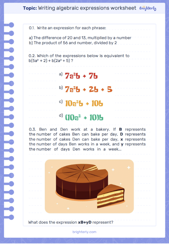 Algebra 1 Worksheets 1 [Free download]