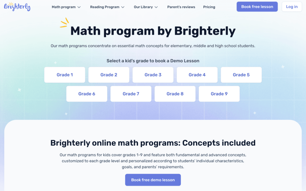 Brighterly adaptive STEM-focused program for kids 