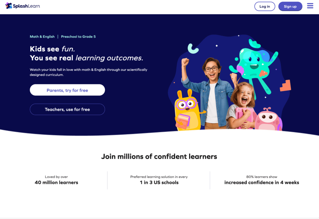 #7 SplashLearn STEM program for kids