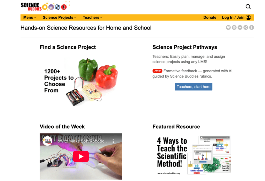 #3 Science Buddies STEM program for kids