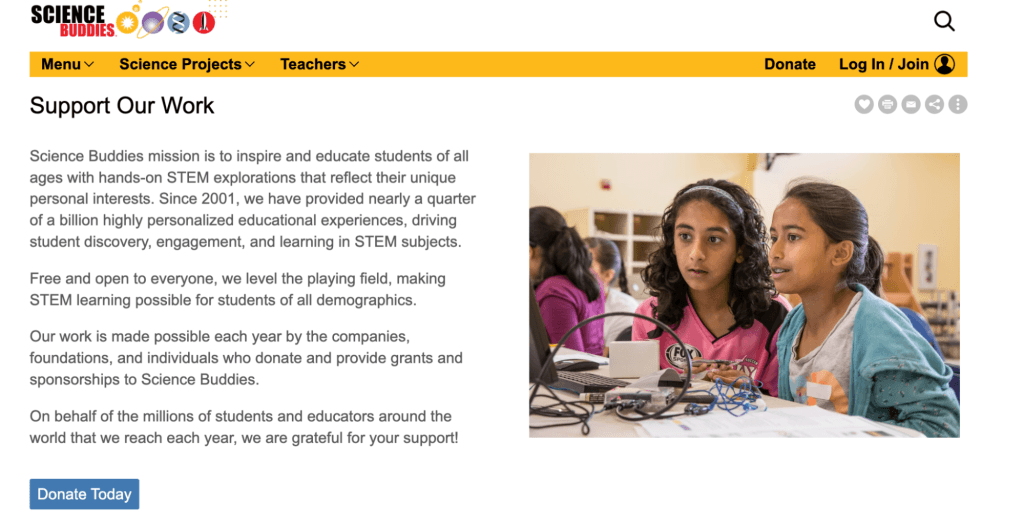 Science Buddies: Pricing
