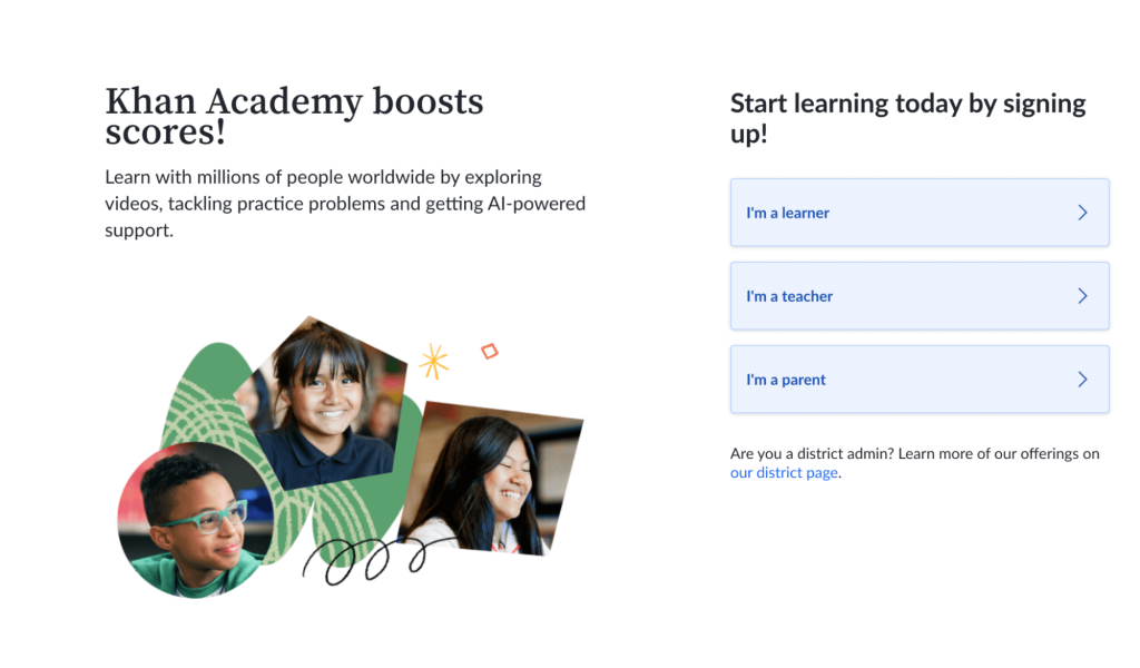 #13 Khan Academy eLearning website