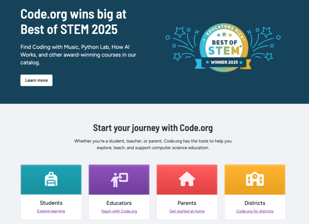 #15 Code.org educational website