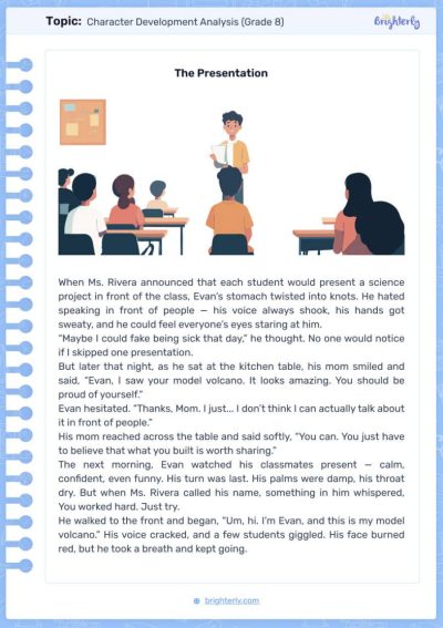 Character Development Worksheet 1