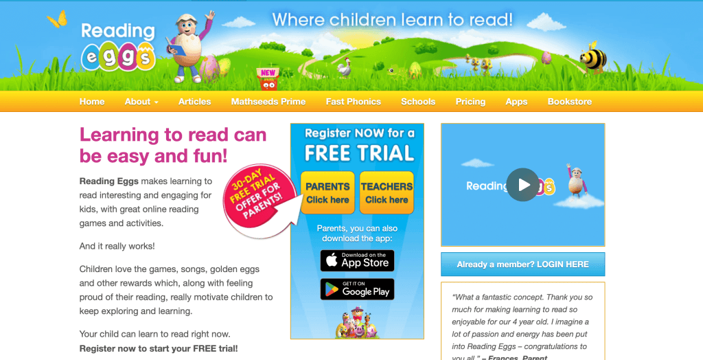 How does Reading Eggs work?