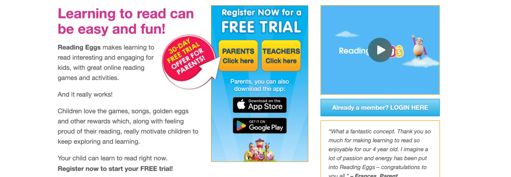 How does Reading Eggs work?