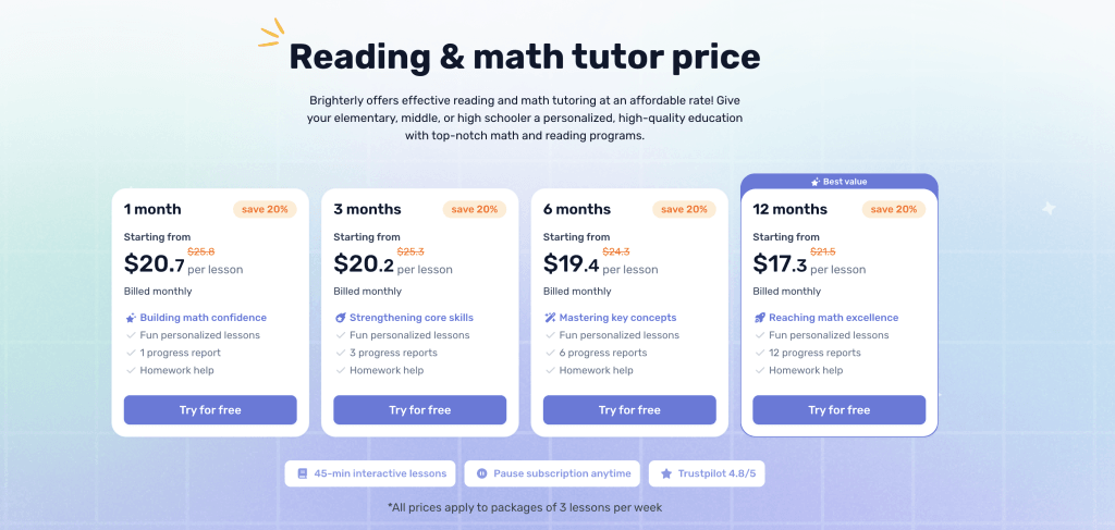 Hooked on Phonics cost vs Brighterly: Which is more cost-effective?