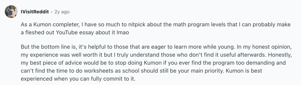 Kumon reviews