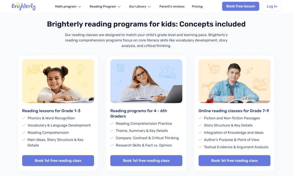 Brighterly’s top 3 features