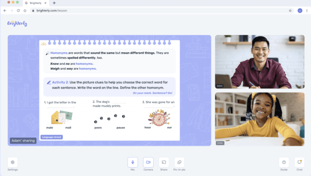 Brighterly’s key features