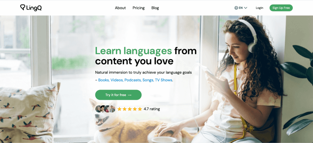 LingQ vocabulary building app