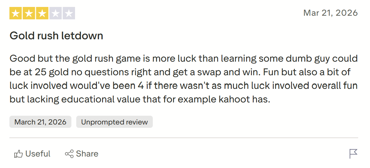 Blooket Reviews: What Users Dislike