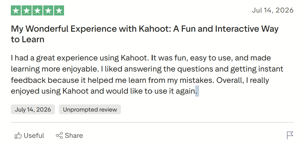 Kahoot Reviews: What Users Like
