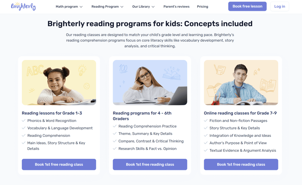 Personalized, award-winning reading curriculum