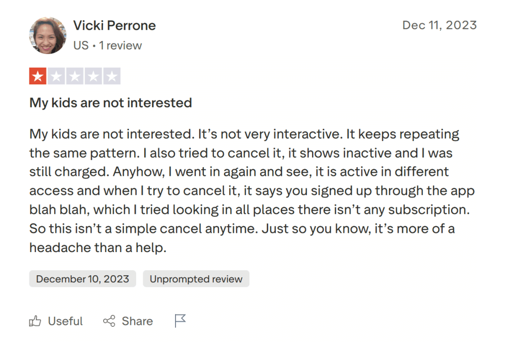 Reasons to cancel Hooked on Phonics subscription