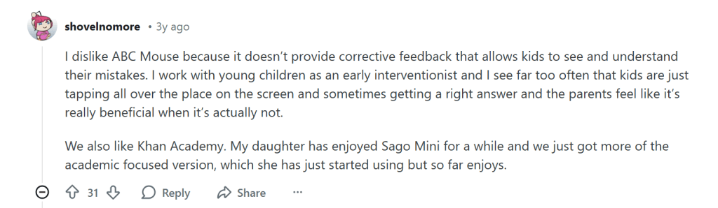 Leapfrog Academy vs ABCmouse Reddit & Trustpilot reviews