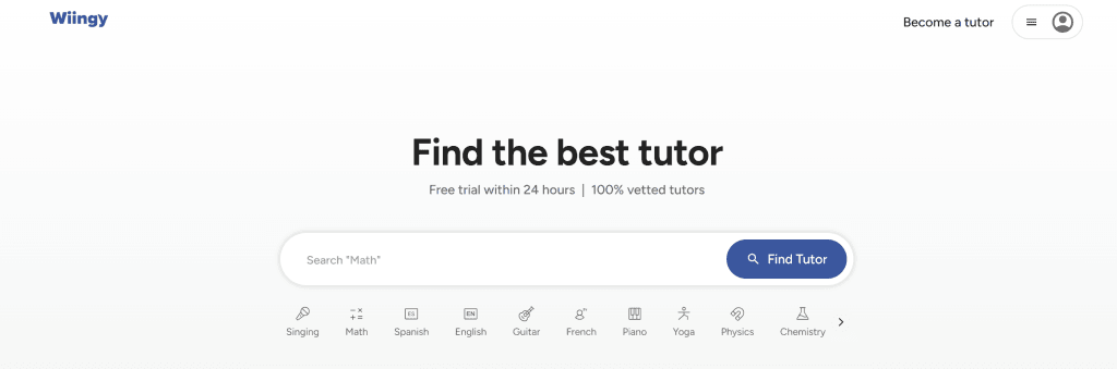 Preply alternative #3: Wiingy