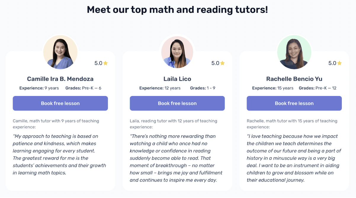 Brighterly: Key features