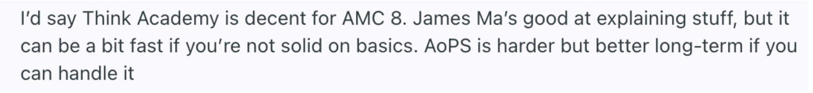 What parents and students find uncomfortable about Think Academy