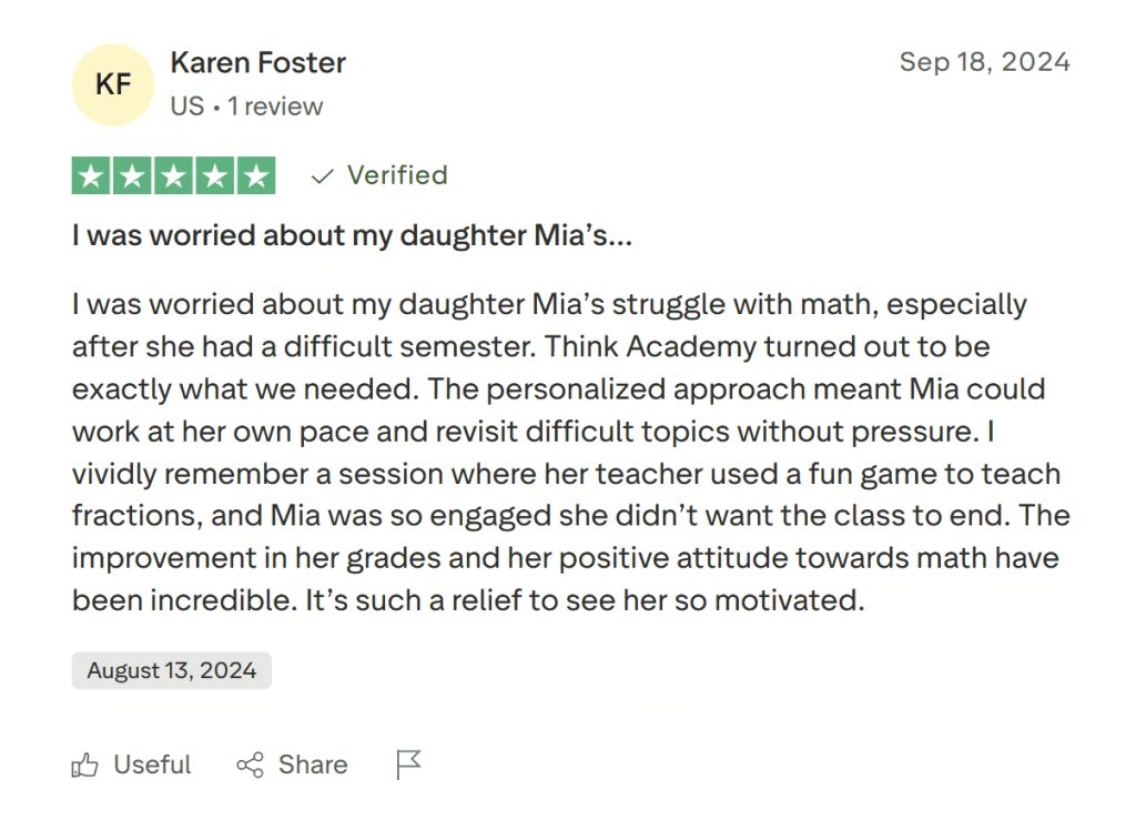 What parents and students love about Think Academy