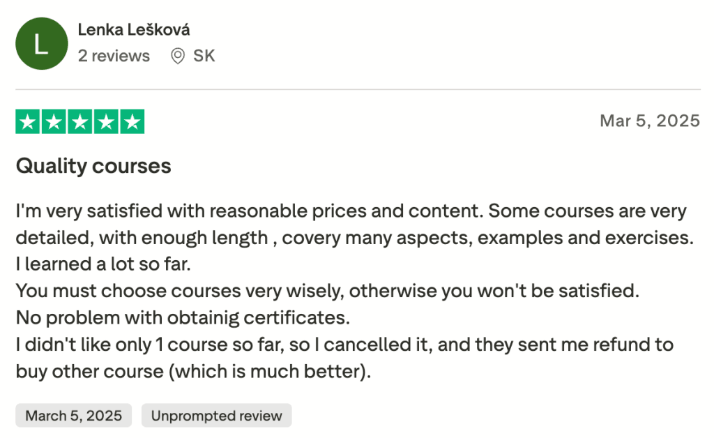 Udemy online learning for kids reviews