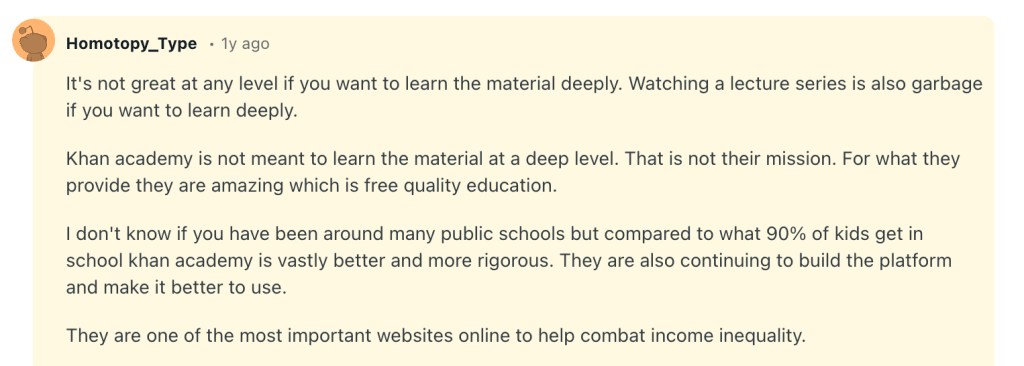 Khan Academy for kids reviews