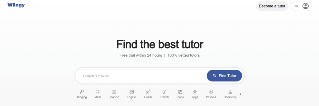 Wyzant alternative #7: Wiingy