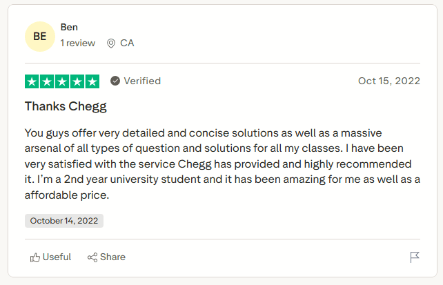 Chegg reviews from students and parents: How good is the approach?