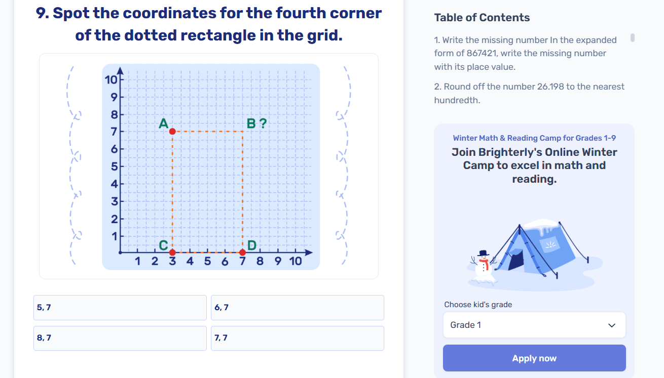 Schedules aligned with the US state standards